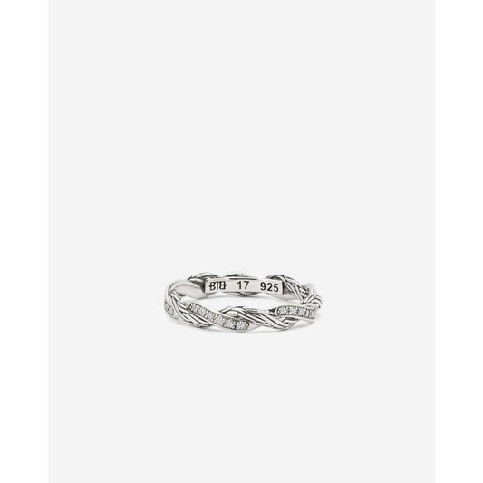 BUDDHA TO BUDDHA KATJA TWIST DIAMANT RING ZILVER