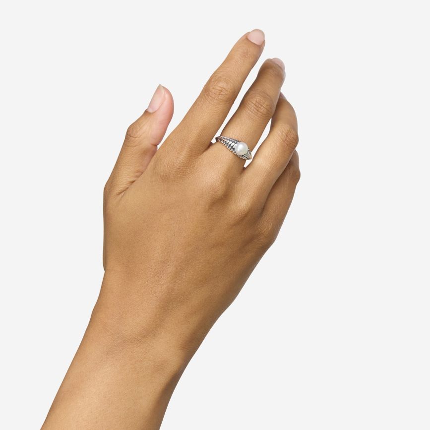 BUDDHA TO BUDDHA BEN PAREL RING ZILVER