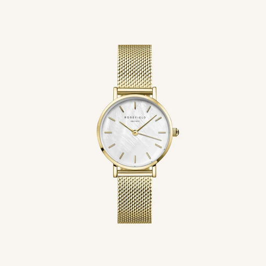 ROSEFIELD HORLOGE GOUDKLEURIG Small Edit Mesh