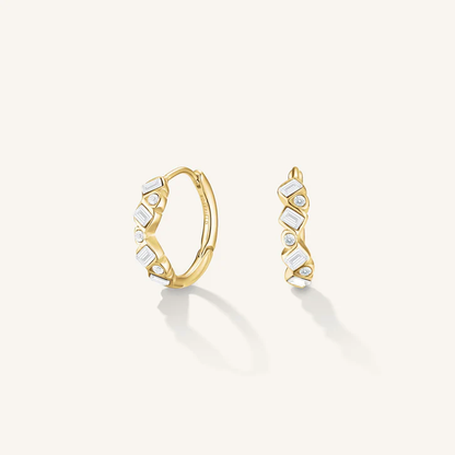 ROSEFIELD Baguette Hoops