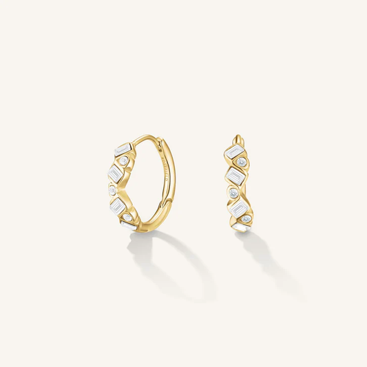 ROSEFIELD Baguette Hoops