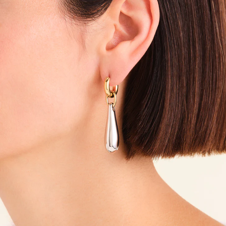 ROSEFIELD Duotone Drop Hoops
