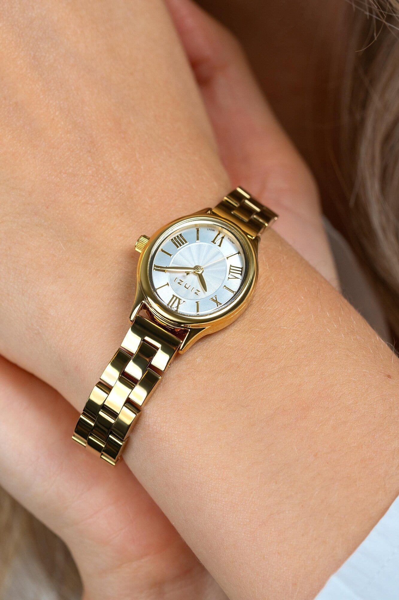 ZINZI Horloge 28MM Goudkleurig Met Schakelband