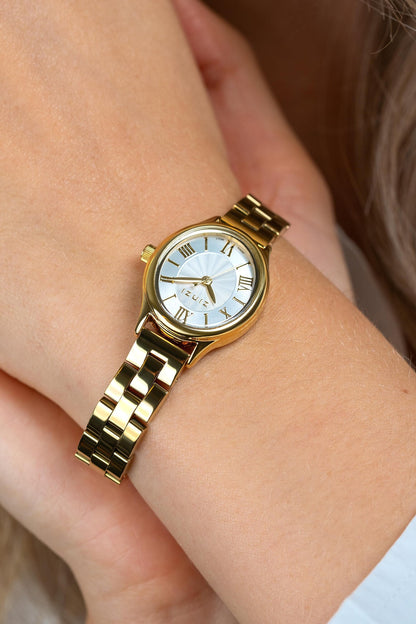 ZINZI Horloge 28MM Goudkleurig Met Schakelband