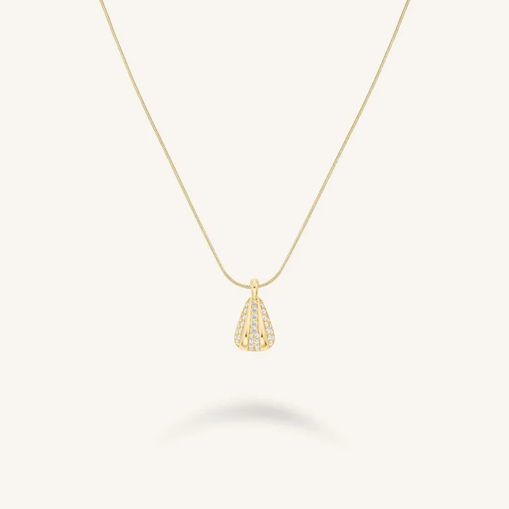ROSEFIELD Pave Striped Necklace