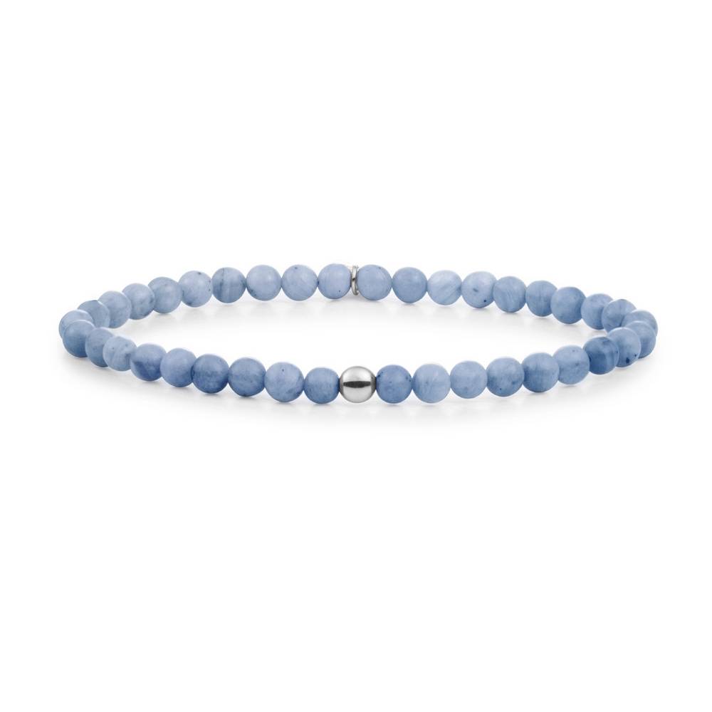 SPARKLING Bracelet Blue Aventurine Saturn Small Silver 4MM