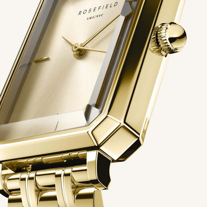 ROSEFIELD HORLOGE GOUDKLEURIG Octagon XS Champagne