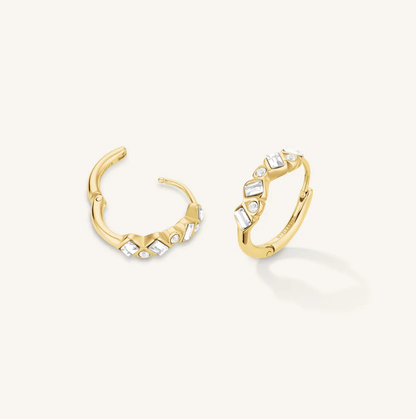 ROSEFIELD Baguette Hoops
