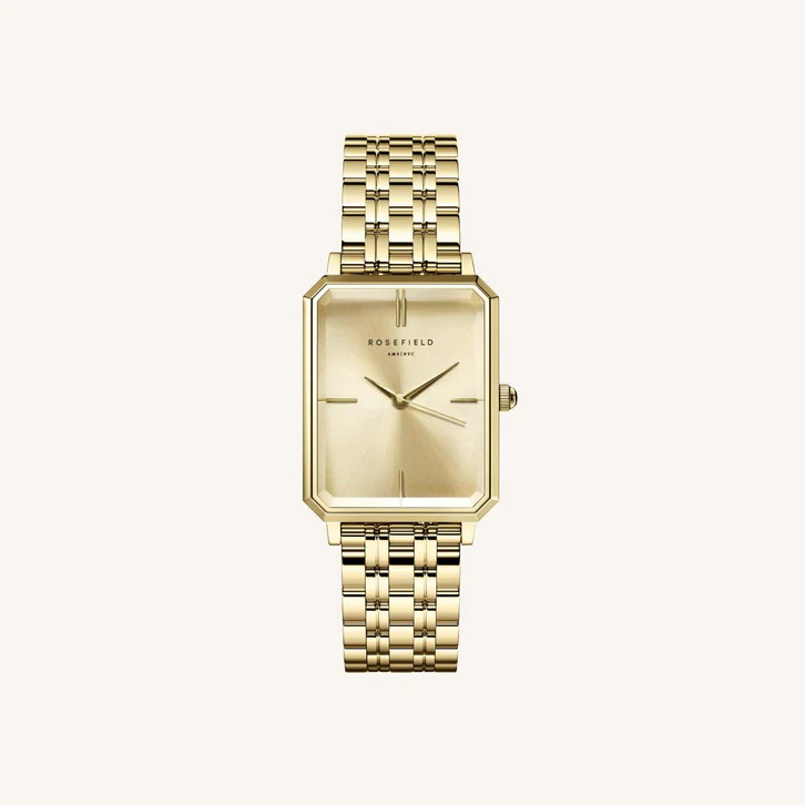 ROSEFIELD HORLOGE GOUDKLEURIG Octagon XS Champagne