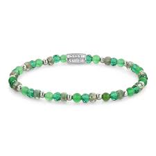 Rebel & Rose Green Morning Glam Rocks silver-coloured - 4mm