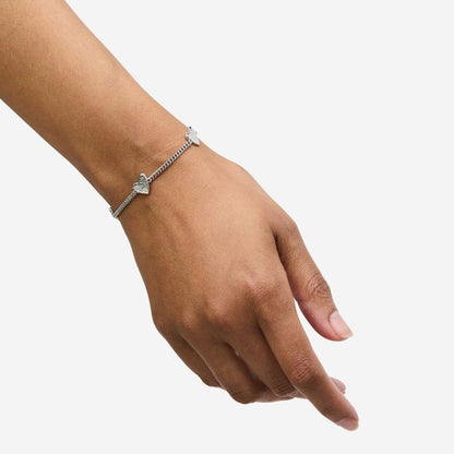 BUDDHA TO BUDDHA ESSENTIAL MULTI HART ZILVER ARMBAND