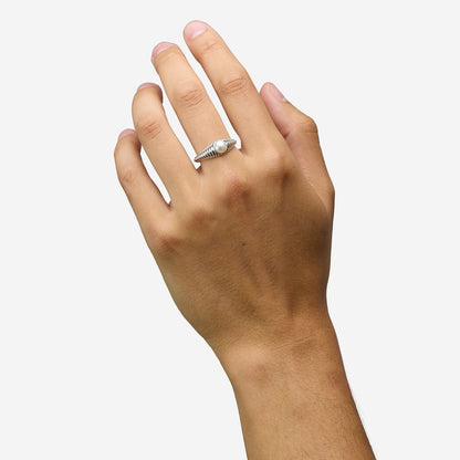 BUDDHA TO BUDDHA BEN PAREL RING ZILVER